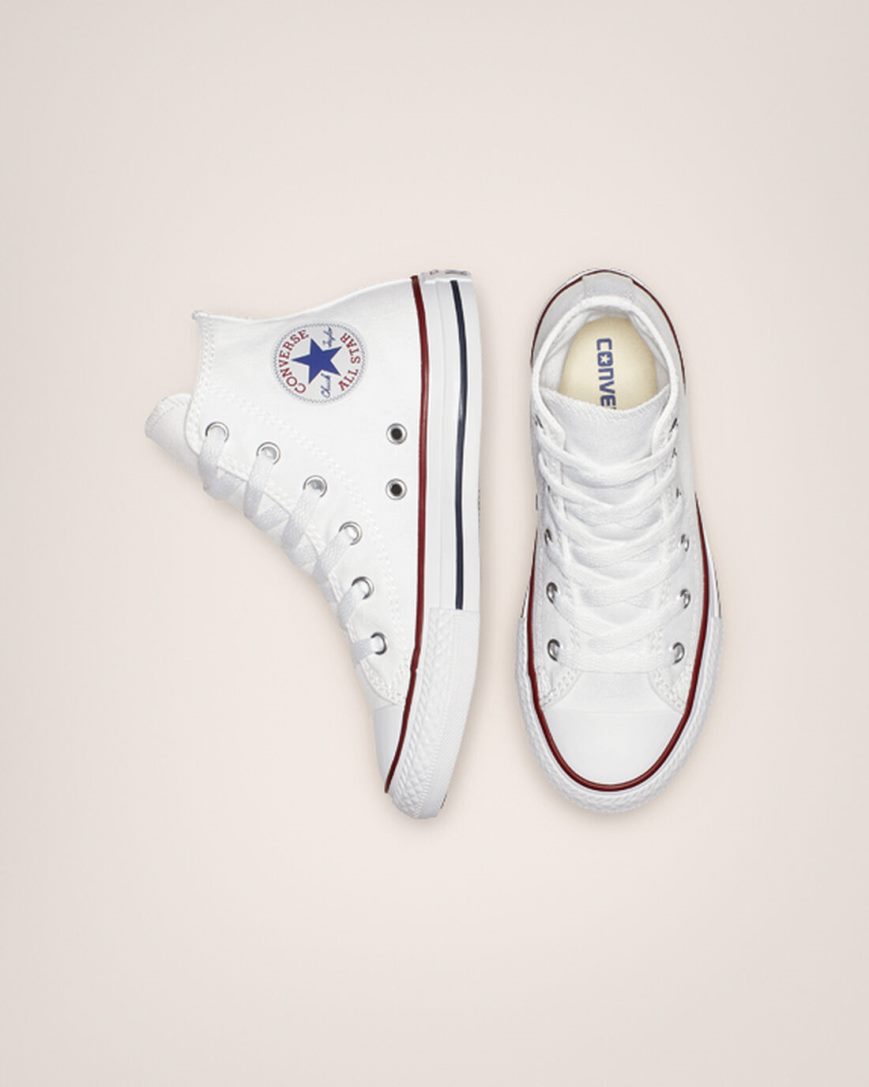 Tenisky Vysoke Converse Chuck Taylor All Star Klasické Dievcenske Biele | SK CKOWB8